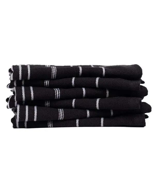 Alternative view of Classic Bath Washcloth Bundle- 6 Pack - Black | Sand Cloud