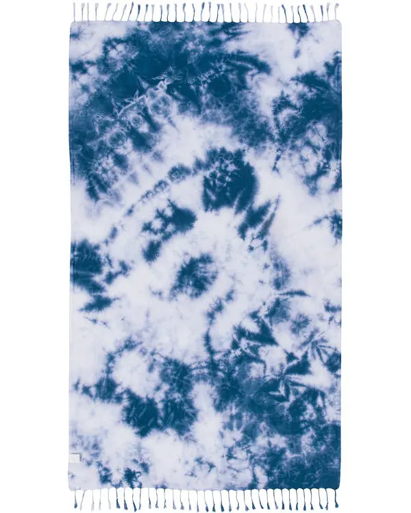 Black Acid Wash Beach Towel- Sand Cloud | Sand Cloud - Image 2