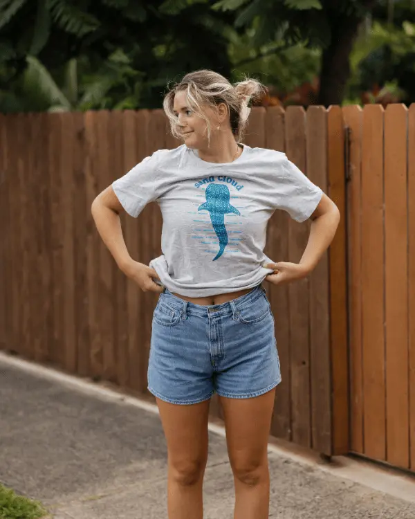 Spotted Shark SS Tee - Heather Gray | Sand Cloud
