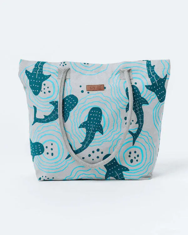 Shark Ripples Beach Tote | Sand Cloud