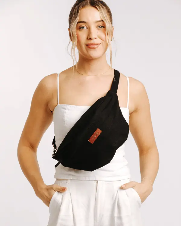 Solid Bum Bag - Black | Sand Cloud
