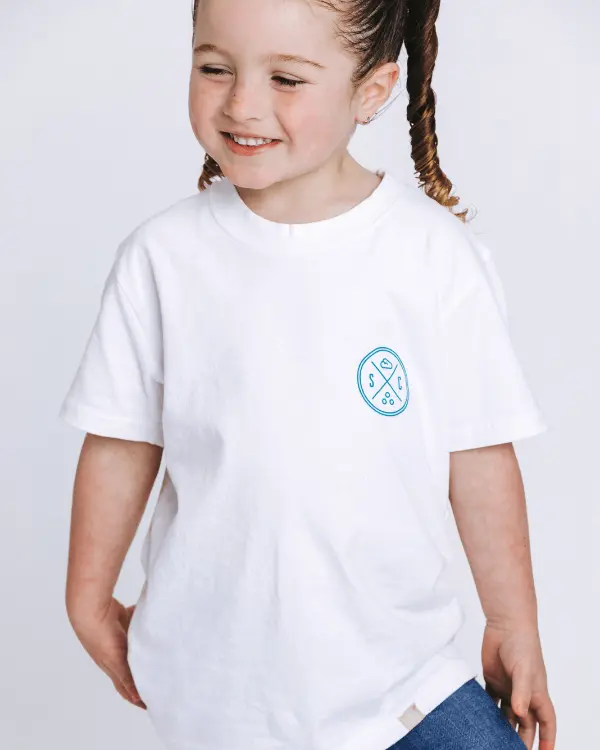 SC Whale Tail Kids Tee - White | Sand Cloud - Image 2